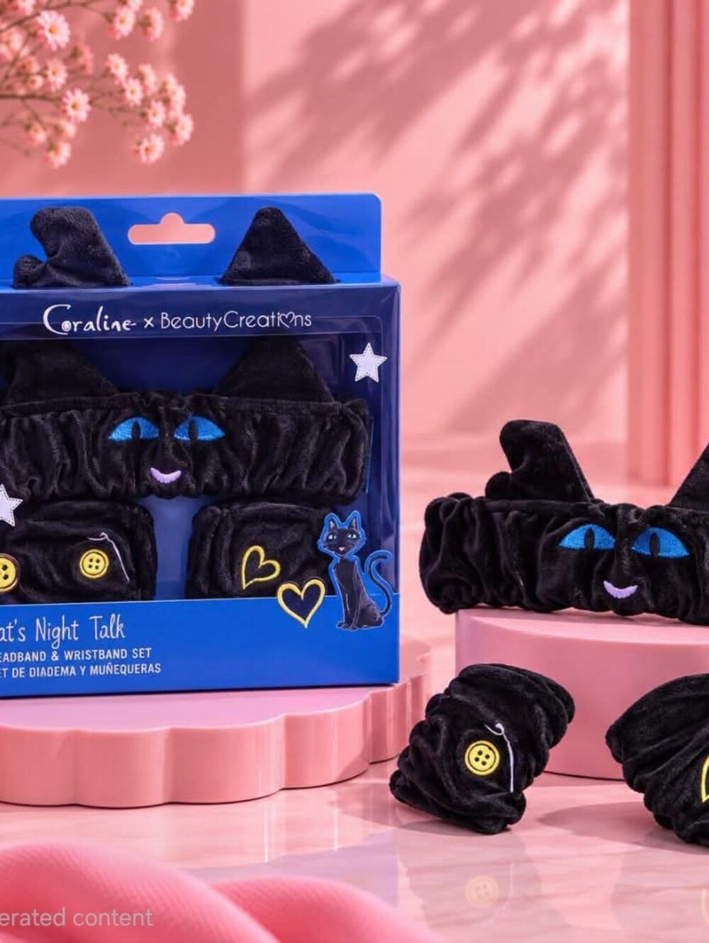 CORALINE X BEAUTY CREATIONS LIMITED EDITION Headband & Wristband Set